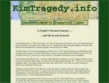 Tablet Screenshot of kimtragedy.info